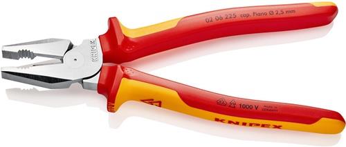 KNIPEX Kraftkombizange L.225mm verchr.Mehrkomp.-Hüllen VDE KNIPEX KNIPEX Kraftkombizange L.225mm verchr.Mehrkomp.-Hüllen VDE KNIPEX