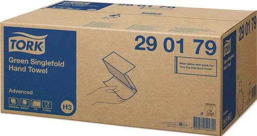 TORK Handtuch TORK 290179 2-lagig,Dekorprägung grün L230xB248mm 15x250 Pk.