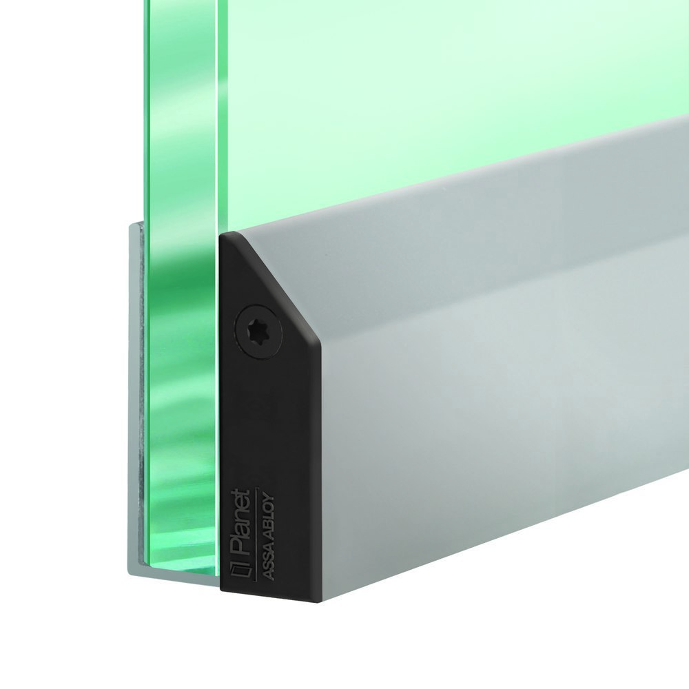 PLANET Glastürdichtung KG-A10 schmal FH, Silikon, mit Fixierschrauben 584 mm grau