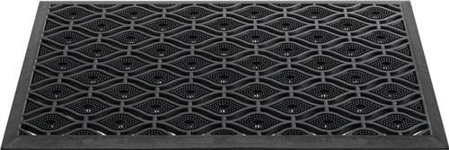 Nordwest Fußmatte schwarz Gum.L450xB750xS15mm