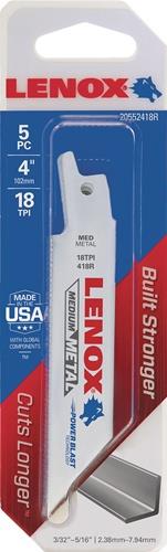 LENOX Säbelsägeblatt L.102mm B.19mm TPI 18 5 St LENOX