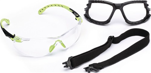 3M Schutzbrille Solus™ 1000-Set EN 166,EN 170,EN 172 Bügel grün,Scheibe klar PC 3M