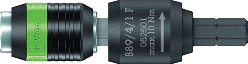 WERA Bithalter 889/4/1 F Rapidaptor 1/4 Zoll C 6,3+E 6,3 Freilauf L.64mm WERA