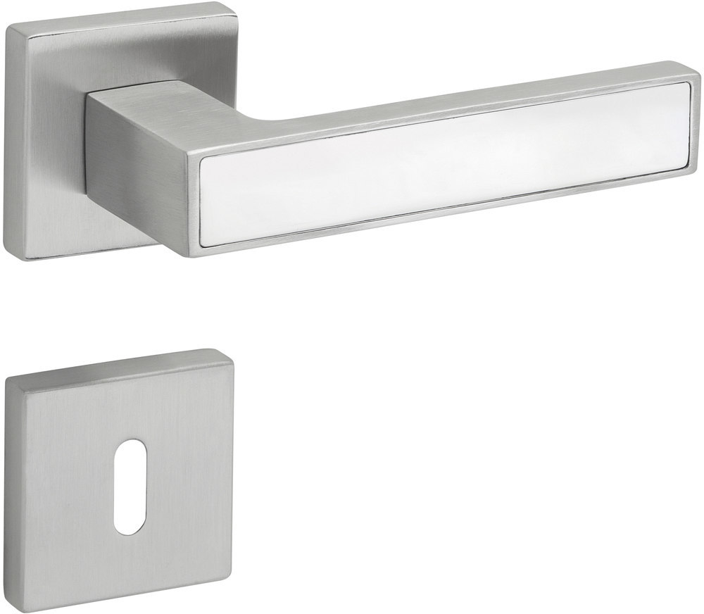 HERMAT Drückergarnitur mit Rosetten TEMPTATION 1682/2311.SC, Edelstahl