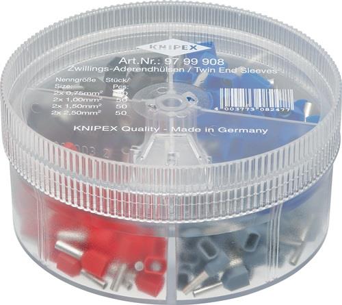 KNIPEX Sortimentsbox 200-tlg.2x0,75-2x2,5mm² Ku.-Box KNIPEX