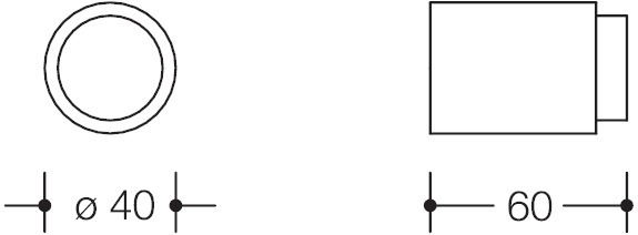 HEWI Wandpuffer 611.60, Polyamid, 611.60 99