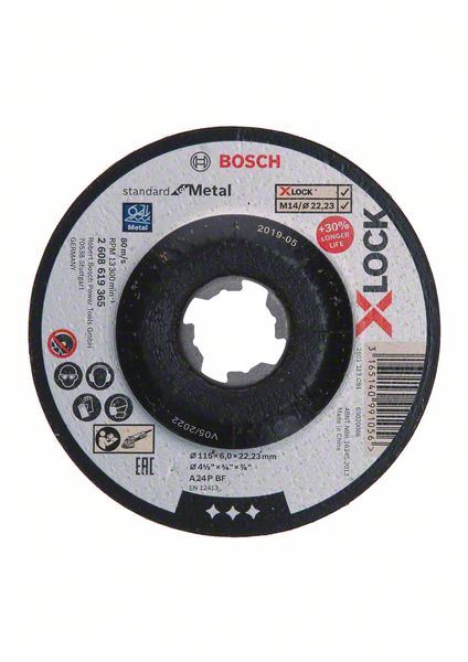 BOSCH X-LOCK Schruppscheibe T27 A 24 P BF 115 x 6,0 mm