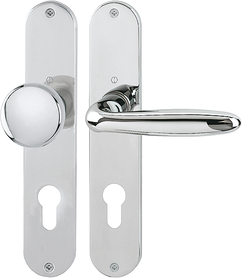 HOPPE® Wechselgarnitur mit Langschild Verona M90/302/151, Messing, 2804424 HOPPE® Wechselgarnitur mit Langschild Verona M90/302/151, Messing, 2804424