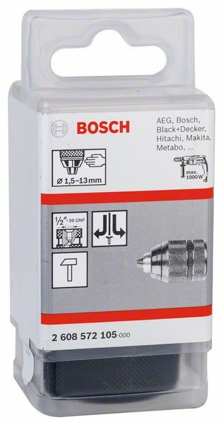 BOSCH Schnellspannbohrfutter bis 13 mm, 1,5 bis 13 mm, 1/2 Zoll bis 20, Abb. Nr. 4