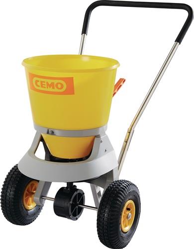 CEMO Streugutwagen 20l Ku.gelb Bereifung Luft m.Streumengenregler 1-4m Cemo