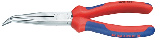 KNIPEX Mechanikerzange L.200mm Form 2 40Grad gew.Mehrkomp.-Hülle verchr.KNIPEX