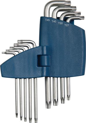 TECWERK Winkelschraubendrehersatz 9-tlg.T9-T45 Ku.-Halter TECWERK