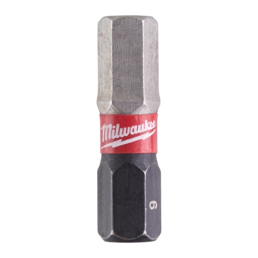 MILWAUKEE Hex 6 / 25 mm Schrauberbit SHOCKWAVE