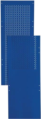 Nordwest Lochblechseitenwand LOGS 80 H2000xB390mm blau RAL 5022 LOGS