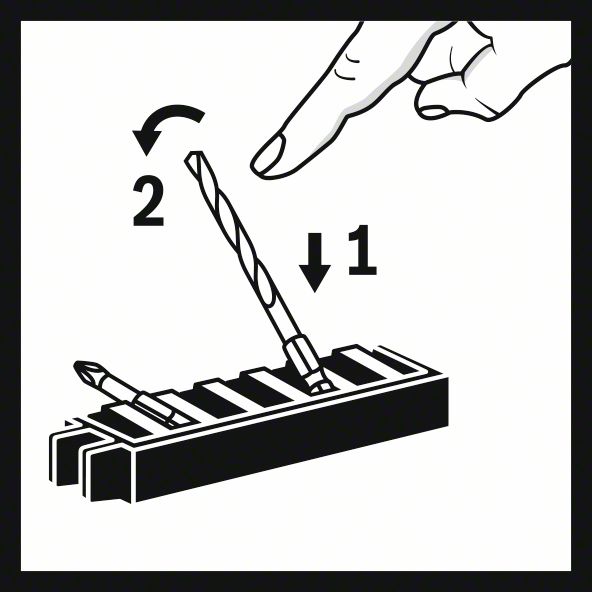 BOSCH Schnellverschluss-Bithalter Impact Control, 1-teilig