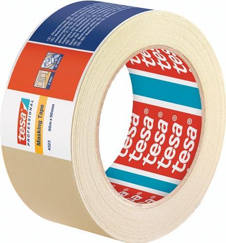 TESA Kreppband 4323 leicht gekreppt hellbeige L.50m B.50mm Rl.TESA