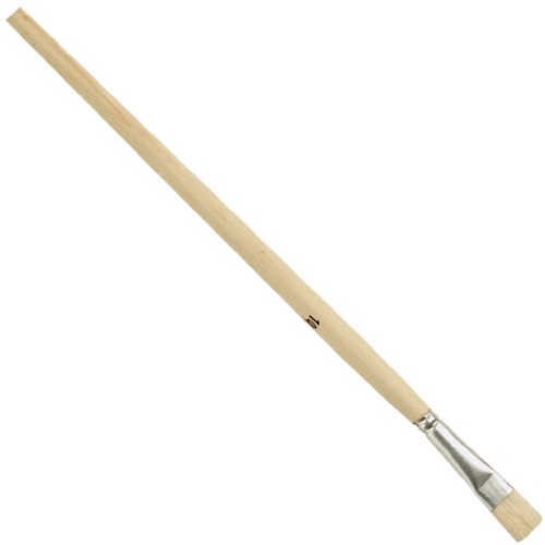 Nordwest Gussowpinsel Gr.2 B.5mm Spitzenqual.helle Borsten Weißbl.lang.roh.Holzst NÖLLE