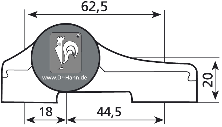 DR. HAHN Aufschraubband Türband 4 AT M903, 2-teilig