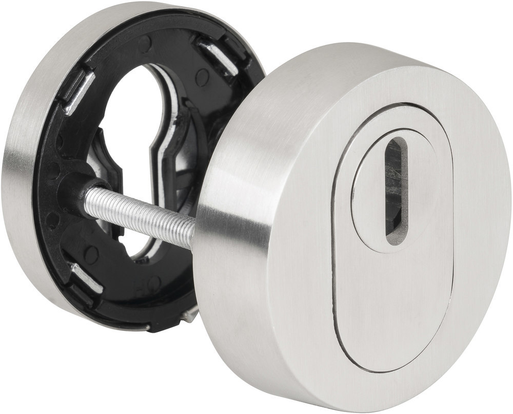 HERMAT Paar Schutz-Schlüsselrosette 2038.KS, Edelstahl