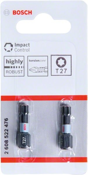 BOSCH Impact Control T27 Insert Bits, 2 Stk.