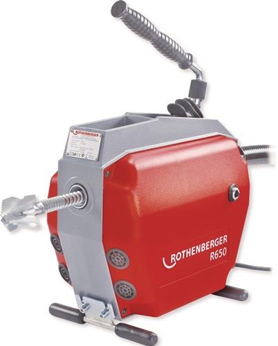 ROTHENBERGER Rohrreinigungsmaschine R 650 230/50 V/Hz 623 U/min 1350 W f.Rohr-D.20-150mm