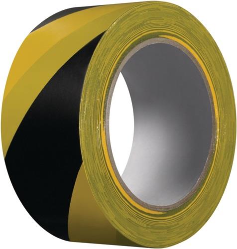 KIP Warnband Extra 339 PVC schwarz/gelb L.33m B.50mm Rl.KIP