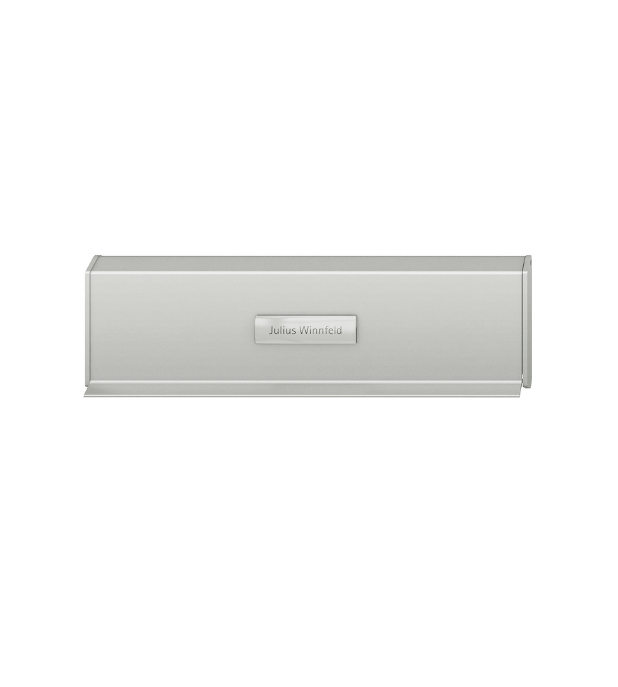 FSB Briefeinwurf 38 3826, mit Namensschild, ohne Innenklappe, Aluminium