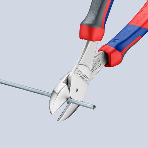 KNIPEX Kraftseitenschneider L.140mm Form 0 Mehrkomp.-Hülle KNIPEX