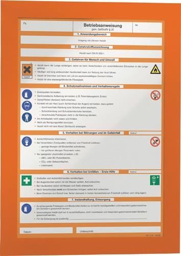 DURABLE Magnetrahmen DIN A4 orange selbstklebende Rückenfolie 2 St./VE DURABLE