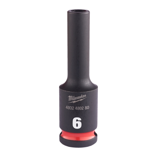 MILWAUKEE 6 x 65 mm SHOCKWAVE Schlagnuss 3/8" lang
