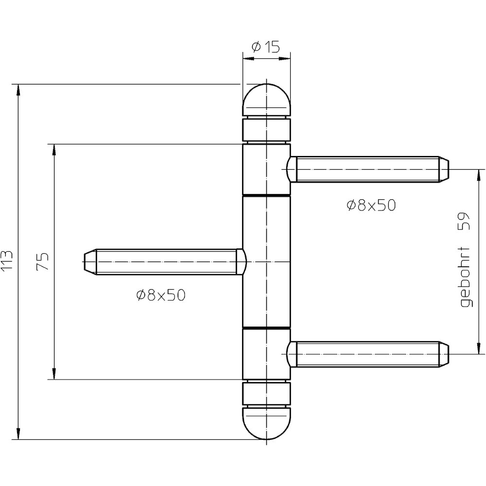 SIMONSWERK Einbohrband BAKA® C2-15 WF Soft