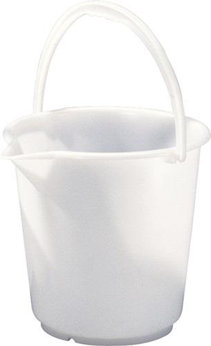 HÜNERSDORFF Eimer 17,0l HD-Polyethylen natur Kunststoffbügel D.330mm H.315mm HÜNERSDORFF