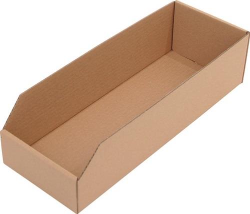 Nordwest Regalkasten L400xB150xH100mm braun 1-wellige Pappe