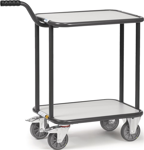 FETRA Griffroller L600xB450mm Holzwerkstoffplattform ESD schiefergrau Trgf.250kg