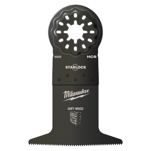 MILWAUKEE 65 x 42 mm Multitool Starlock Tauchsägeblatt für Schnitte in Holz