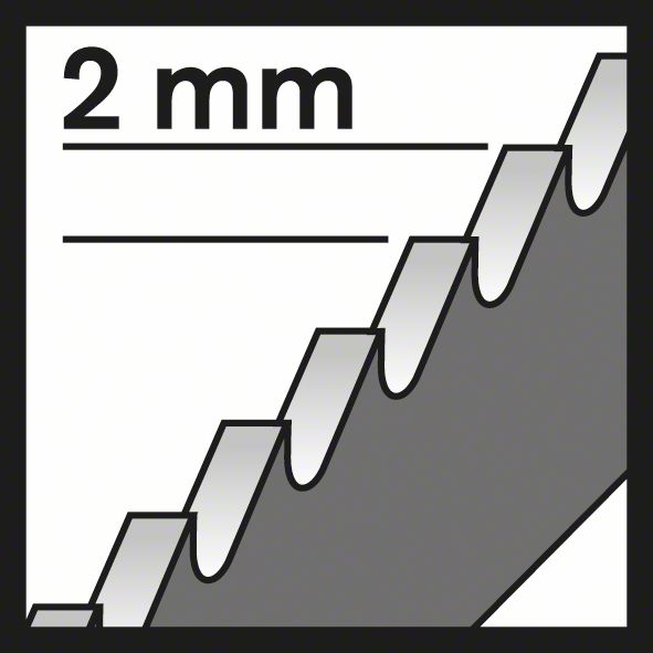 BOSCH Stichsägeblatt T 318 B Basic for Metal, 3er-Pack