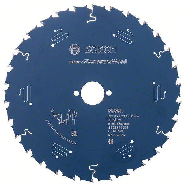 BOSCH Kreissägeblatt Expert for Construct Wood, 230 x 30 x 2,0 mm, 30