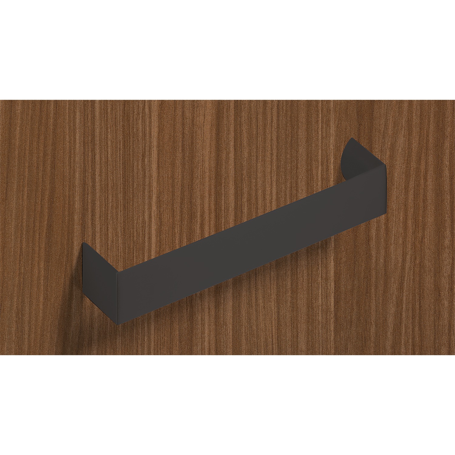 HETTICH Griff Nursia, •–• 160, L 168 mm, B 24 mm, H 30 mm, Schwarz matt, 9264087