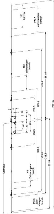 WINKHAUS Mehrfachverriegelung STV FG1675 R4, 8/92, umstellbare Falle, Stahl