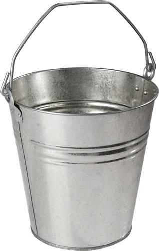 Nordwest Eimer 9,5l Stahlblech,verz.silber D.280mm H.280mm Nordwest Eimer 9,5l Stahlblech,verz.silber D.280mm H.280mm