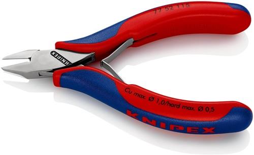 KNIPEX Elektronikseitenschneider L.115mm Form 5 Facette ja,kl.2K-Hülle