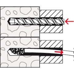 FISCHER FILANGSCHAFTDUEBEL_SXR_MIT_SENKKOPFSCHRAUBE