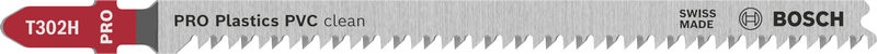 BOSCH Stichsägeblatt T 302 H Clean for PVC, 3er-Pack