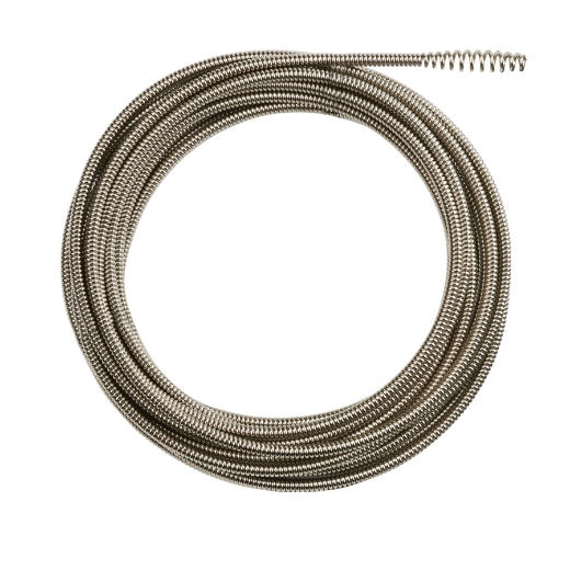 MILWAUKEE 8 mm x 15 m mit Keulenkopf Spirale für Akku-Rohrreiniger M18FDCPF
