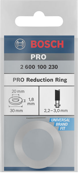 BOSCH Reduzierring für Kreissägeblätter, 30 x 20 x 1,8 mm