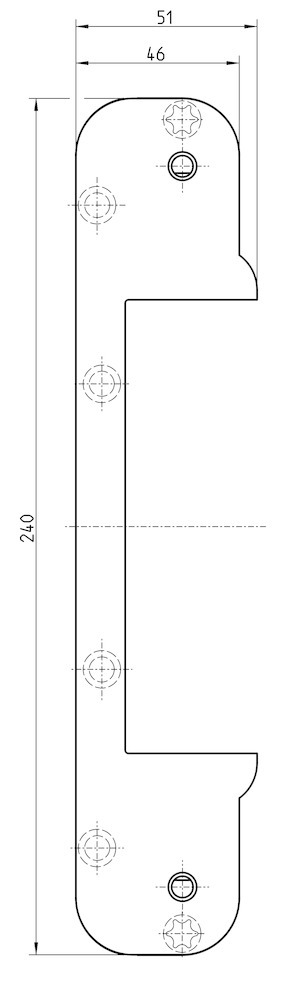 SIMONSWERK Aufdoppelungsplatte TECTUS® TE 626/640 3D A8 BW/1, naturfarbig