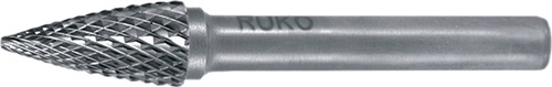 RUKO Frässtift SPG D.8mm Kopf-L.18mm Schaft-D.6mm HM Blank Verz.KVZ 4 RUKO