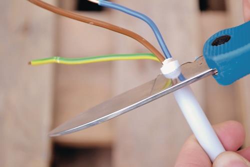 TECWERK Kabel-/Elektrikermesser L.190mm Klingen-L.80mm 1-teilig,klappb.Ku.TECWERK