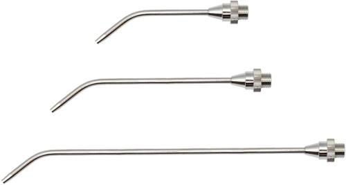 RIEGLER Verlängerungsdüse Bohrung 3,0 mm MS vern. 250 mm lang gebogen