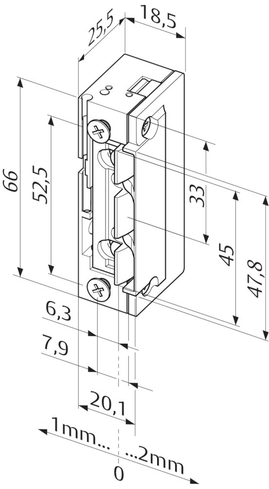 effeff Elektro-Türöffner 118E.13 effeff Elektro-Türöffner 118E.13